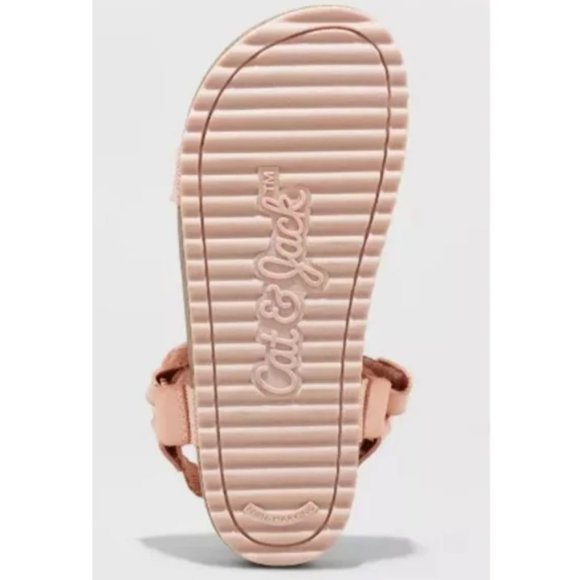 Girls' Val Footbed Sandals - Cat & Jack™ Blush - Picture 4 of 4